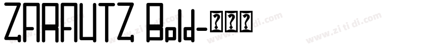 ZARAUTZ Bold字体转换